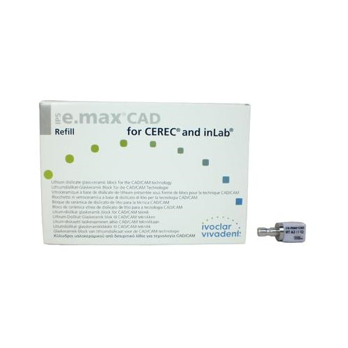 Ivoclar Vivadent 626392 IPS e.max CAD CEREC inLab Blocks HT A2 I12 5/Pk Ivoclar Vivadent 626392 IPS e.max CAD CEREC inLab Blocks HT A2 I12 5/Pk